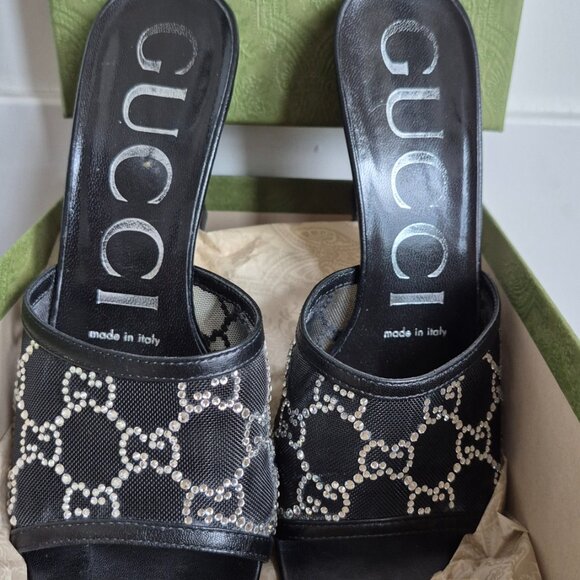 Gucci Kitten Heel Sandals - Picture 1 of 4